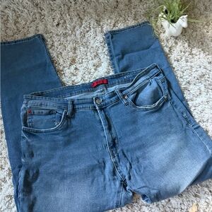 MBX Classic Blue Straight Leg Jeans for Women